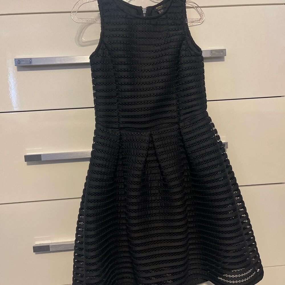 Forever 21 Kids Black Textured Dress